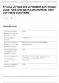 AFPAAS Cor Quiz and Certification EXAM &lpar;2025&rpar; QUESTIONS AND &lpar;DETAILED ANSWERS&rpar; WITH COMPLETE SOLUTIONS