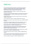 GXMO Ohio All Possible Questions and Answers with complete solution