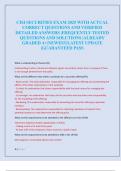 CISI SECURITIES EXAM 2025 WITH ACTUAL  CORRECT QUESTIONS AND VERIFIED  DETAILED ANSWERS &vert;FREQUENTLY TESTED  QUESTIONS AND SOLUTIONS &vert;ALREADY  GRADED A&plus;&vert;NEWEST&vert;LATEST UPDATE  &vert;GUARANTEED PASS 