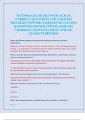 TNT 700&period;6 A EXAM 2025 WITH ACTUAL  CORRECT QUESTIONS AND VERIFIED  DETAILED ANSWERS &vert;FREQUENTLY TESTED  QUESTIONS AND SOLUTIONS &vert;ALREADY  GRADED A&plus;&vert;NEWEST&vert;LATEST UPDATE  &vert;GUARANTEED PASS 