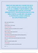 OREGON BOARD OF COSMETOLOGY  LAW AND RULES EXAM 2025 WITH  ACTUAL CORRECT QUESTIONS AND  VERIFIED DETAILED ANSWERS  &vert;FREQUENTLY TESTED QUESTIONS AND  SOLUTIONS &vert;ALREADY GRADED  A&plus;&vert;NEWEST&vert;LATEST UPDATE  &vert;GUARANTEED PASS 