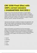 CMI 3358 EXAM ONE with 100- correct answers &lpar; GUARANTEED SUCCESS &rpar;