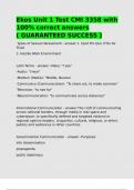 Ekos Unit 1 Test CMI 3358 with 100- correct answers &lpar; GUARANTEED SUCCESS &rpar;&period;