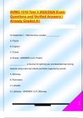 AVMG 1010 Test 3 2025&sol;2026 Exam  Questions and Verified Answers &vert;  Already Graded A&plus; 