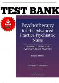 TEST BANK&colon; PSYCHOTHERAPY FOR THE ADVANCED PRACTICE PSYCHIATRIC NURSE&comma; 2ND EDITION&colon; A HOW-TO GUIDE FOR EVIDENCE- BASED PRACTICE
