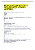 BESC 3010 EXAM QUESTIONS WITH CORRECT DETAILED ANSWERS 