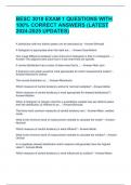 BESC 3010 EXAM 1 QUESTIONS WITH 100&percnt; CORRECT ANSWERS &lpar;LATEST 2024-2025 UPDATES&rpar; 