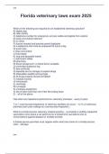 Florida veterinary laws exam 2025 