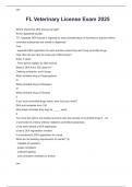 FL Veterinary License Exam 2025