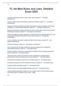 FL Vet Med Rules and Laws  Detailed  Exam 2025