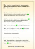 Less than Full Access TCIC&sol;NCIC Questions with  Detailed Verified Answers 100&percnt; Correct Answers  Already Graded A&plus;