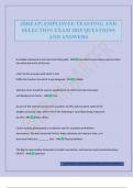 &lpar;HREAP&rpar; EMPLOYEE TEASTING AND SELECTION EXAM 2025 QUESTIONS AND ANSWERS