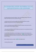 ILLINOIS PEL STUDY MATERIAL EXAM 2025 QUESTIONS AND ANSWERS