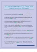 ILLINOIS SUPPLEMENTAL EXAM 2025 QUESTIONS AND ANSWERS