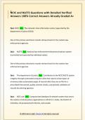 NCIC and NLETS Questions with Detailed Verified  Answers 100&percnt; Correct Answers Already Graded A&plus; 