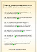 NCIC Study Guide Questions with Detailed Verified  Answers 100&percnt; Correct Answers Already Graded A&plus; 