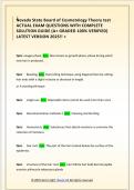 Nevada State Board of Cosmetology Theory test  ACTUAL EXAM QUESTIONS WITH COMPLETE  SOLUTION GUIDE &lpar;A&plus; GRADED 100&percnt; VERIFIED&rpar;  LATEST VERSION 2025&excl;&excl; &plus;
