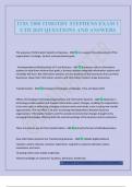 ITSS 3300 TIMOTHY STEPHENS EXAM 1 UTD 2025 QUESTIONS AND ANSWERS