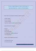 ITSS 3300 PRACTICE EXAM 2 QUESTIONS AND ANSWERS