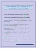 ITSS 3300 FINAL EXAM REVIEW 2025 QUESTIONS AND ANSWERS