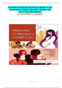 Test Bank For Maternity and Women's Health Care by  Lowdermilk 13th Edition  2025-2026&period;  Questions with  correct and verified answers&period;  GUARANTEED A&plus; GRADED&period;
