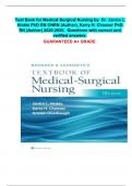 Test Bank for Medical Surgical Nursing Critical Thinking in  Client Care 4th Edition by Priscilla&comma; LeMon 2025-2026&period;  Questions with verified answers&period;  A&plus; GRADED&period;