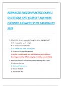 ADVANCED RIGGER PRACTICE EXAM 1 QUESTIONS AND CORRECT ANSWERS  &lpar;VERIFIED ANSWERS&rpar; PLUS RATIONALES  2025
