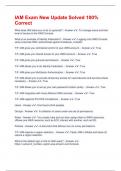 IAM Exam New Update Solved 100&percnt; Correct