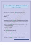 LVN UNITEK EXAM 2025 QUESTIONS AND ANSWERS