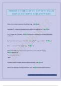 MOSBY CT REGISTRY REVIEW EXAM 2025 QUESTIONS AND ANSWERS
