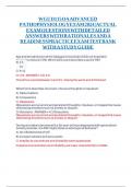WGU D115 OA ADVANCED PATHOPHYSIOLOGYEXAM 2025 &vert; ACTUAL EXAM QUESTIONS WITH DETAILED ANSWERS WITH RATIONALES AND A READINESS PRACTICE EXAM TEST BANK WITH A STUDY GUIDE &vert; LATEST UPDATED AND VERIFIED FOR GUARANTEED PASS