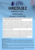 HREDU82 Assignment 2 &lpar;DETAILED ANSWERS&rpar; 2025 - DISTINCTION GUARANTEE