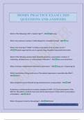 MOSBY PRACTICE EXAM 1 2025 QUESTIONS AND ANSWERS