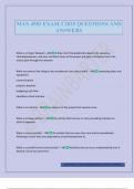 MAN 4583 EXAM 2 2025 QUESTIONS AND ANSWERS
