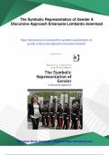 The Symbolic Representation of Gender A Discursive Approach Emanuela Lombardo - PDF Download