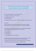 MGMT 4513 FINAL EXAM 2025 QUESTIONS AND ANSWERS