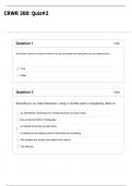 CRWR 200 Quiz 2 &vert; 39 Questions & Answers &vert; McMaster University