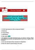 N5220 Advanced Health Assessment Test A&plus; Grades All Needed To Pass&period;