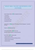 MNGT 3810 - EXAM 1 QUESTIONS AND ANSWERS