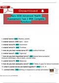 Nurs 5220-Advanced Health Assessment-Test 2 With Complete Solutions
