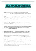 IICRC OCT COURSE EXAM COMPLETE QUESTIONS AND  ANSWERS 100&percnt; CORRECT AND VERIFIED SOLUTIONS&period; 