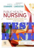 TEST BANK for Public Health Nursing&colon; Population-Centered Health Care in the Community 10th Edition by Stanhope & Jeanette Lancaster &vert; All 46 Chapters