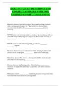 IICRC OCT EXAM QUESTIONS AND  CORRECT ANSWERS WITH 100&percnt;  VERIFIED CORRECT SOLUTIONS&period;