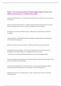 Police in the Community &lpar;Police Studies 1000&rpar; Chapter 8 Exam with  100&percnt; Correct Answers &vert; Verified &vert;Latest 2025