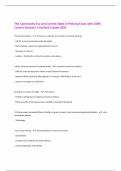 The Community Era and Current State of Policing Exam with 100&percnt;  Correct Answers &vert; Verified &vert;Latest 2025
