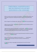 INDUSTRIAL MAINTENANCE MECHATRONICS EXAM 2025 QUESTIONS AND ANSWERS