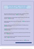 MUNM 287 PART 3 EXAM 2025 QUESTIONS AND ANSWERS