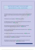 MUNM 287 PART 4 EXAM 2025 QUESTIONS AND ANSWERS