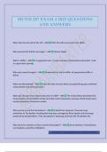 MUNM 287 EXAM 4 2025 QUESTIONS AND ANSWERS