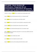 623 Adult - Derm System NP Certification&comma; Fitzgerald 4th ed&period; Comprehensive Questions &lpar;Frequently Tested&rpar; with Verified Answers Graded A&plus;